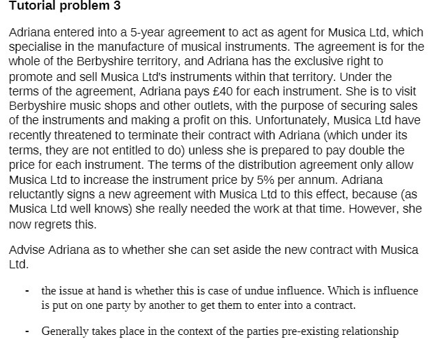 as agent for Musica Lid, which specialise in the manufacture of musical