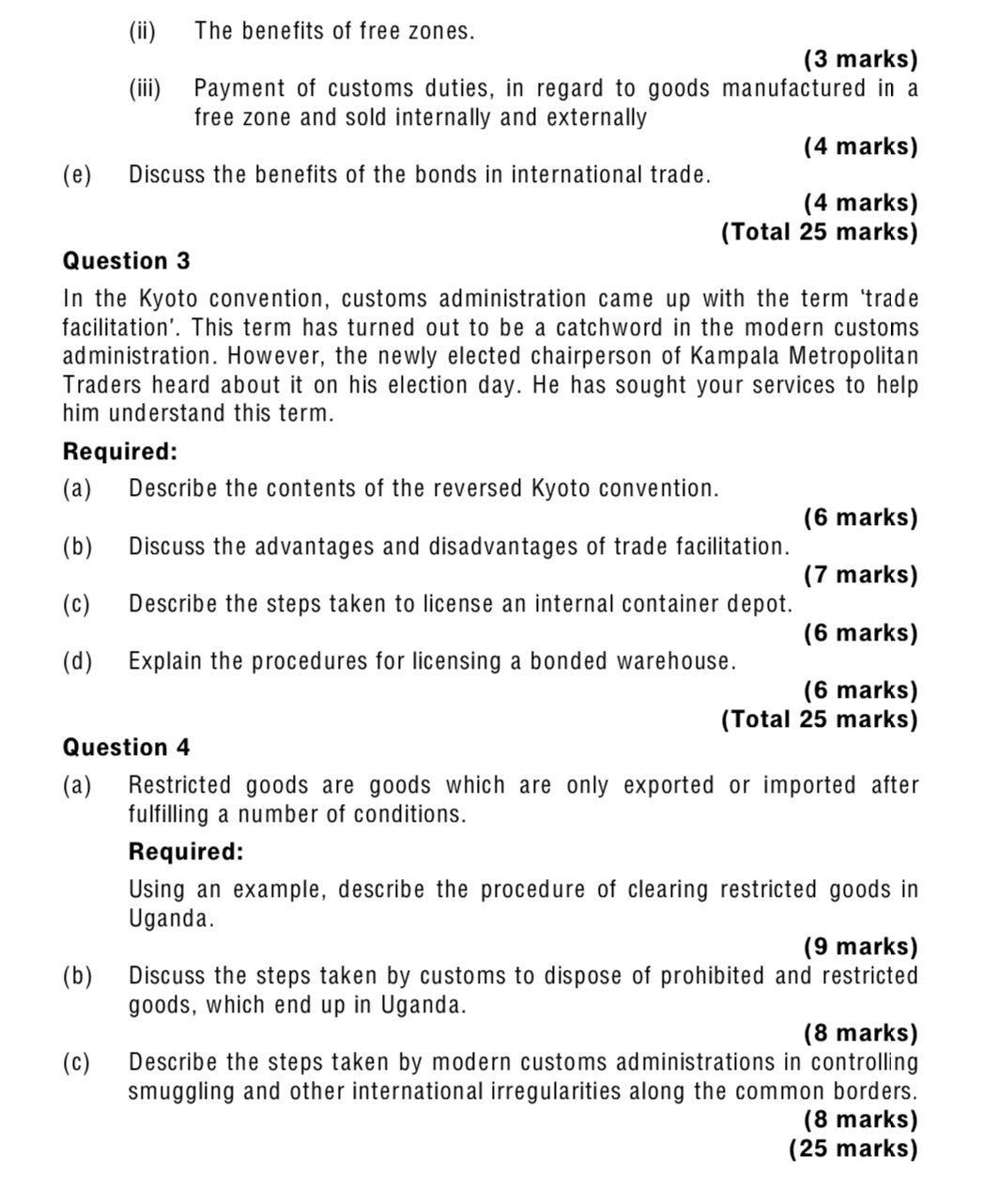 B Attempt two of the three questions in this section Question 2