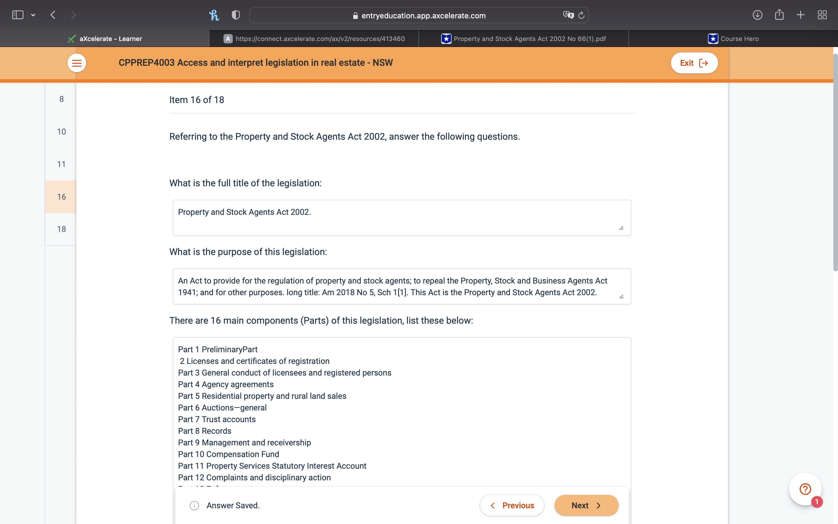 the purpose of this legislation: An Act to provide for the regulation