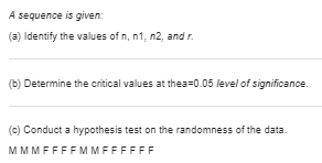 of n, n1, n2, and r. (b) Determine the critical values at