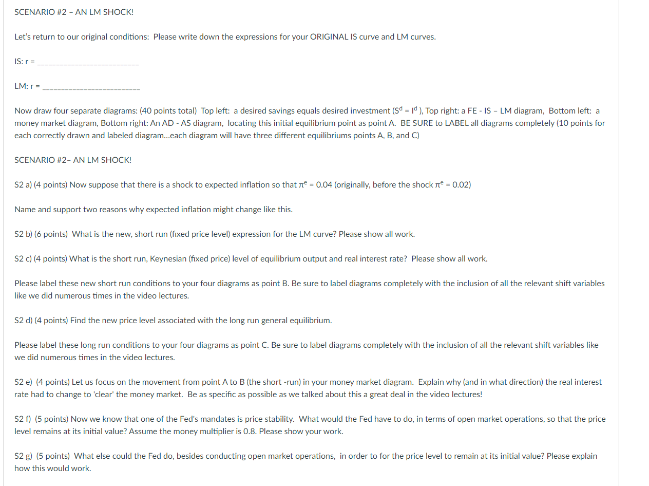 COMPLETE SCENARIO 1 (THE IS SHOCK), WE GO BACK TO THE ORIGINAL