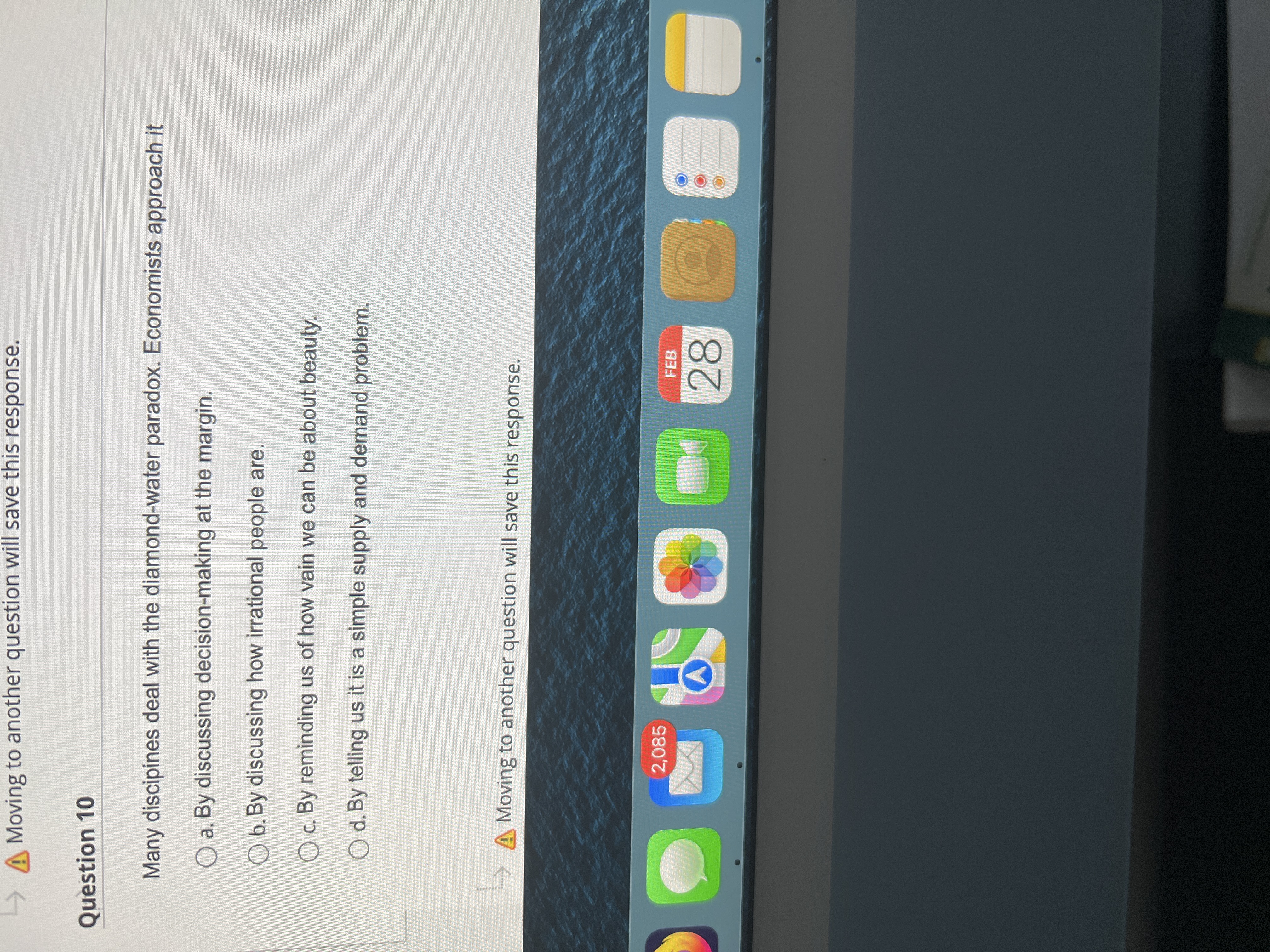 tax on inelastic suppliers or inelastic demanders (or both O b. because