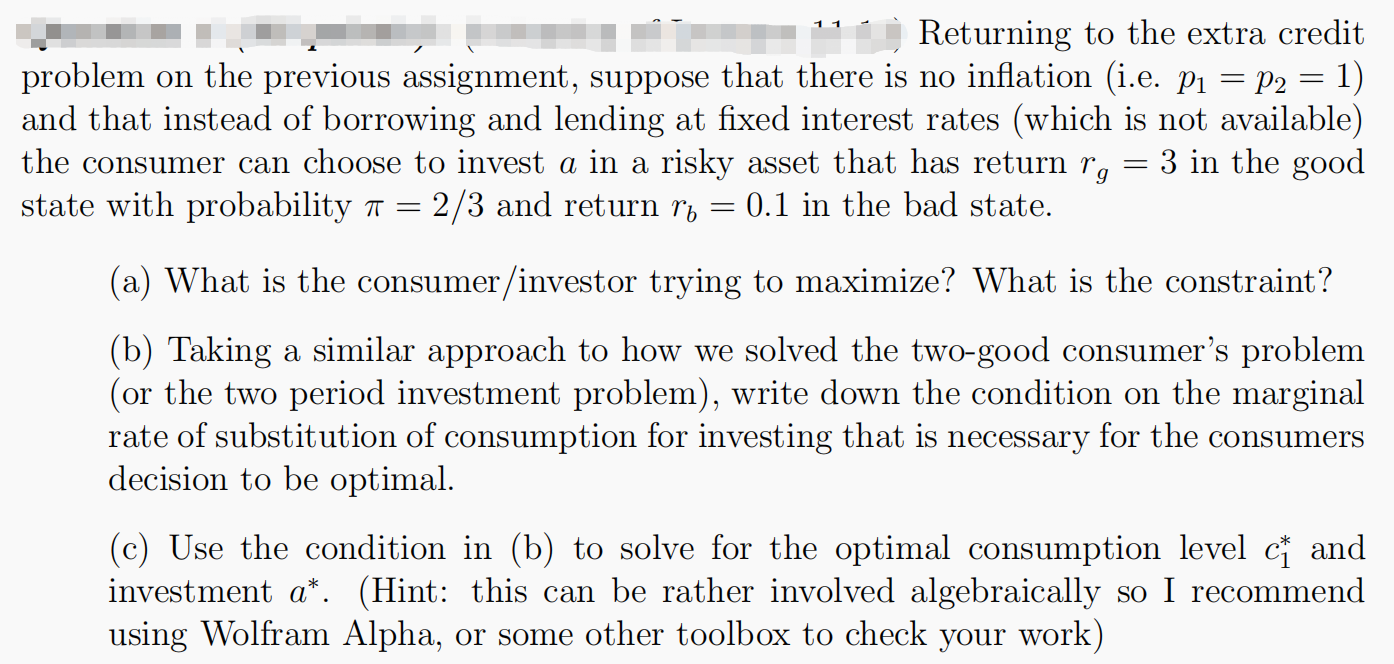 so that the present utility value of consumption is equal u(cl) +