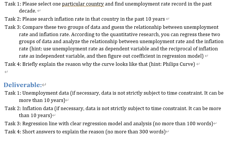  thank you so much Task 1: Please select one particular country