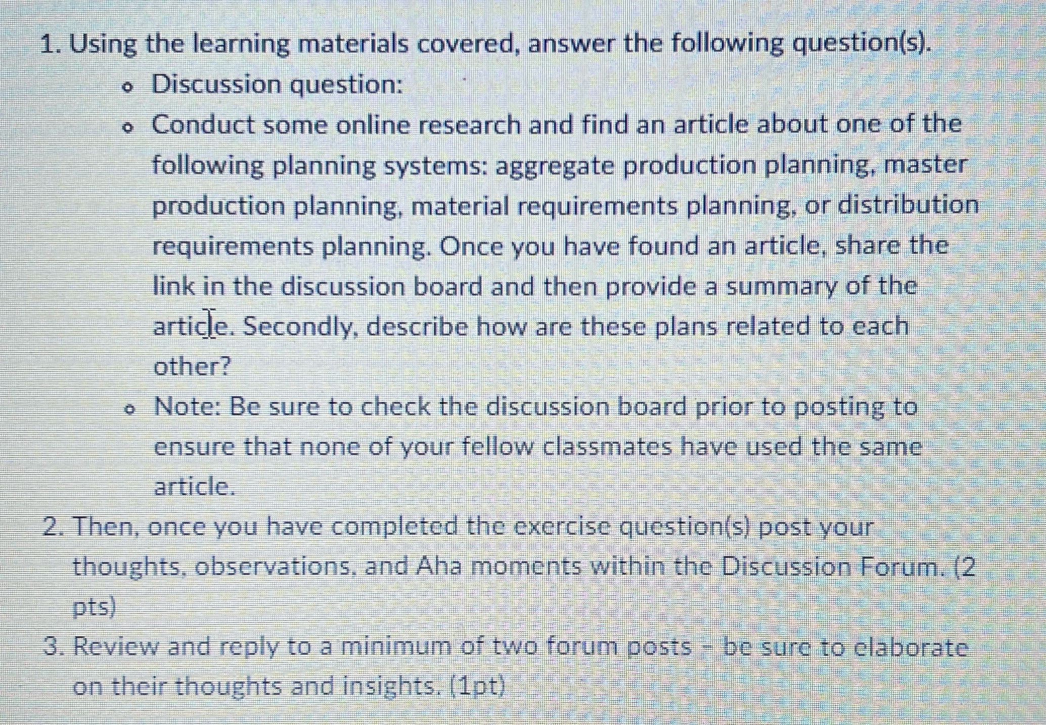  Please give refrences also 1. Using the learning materials covered, answer