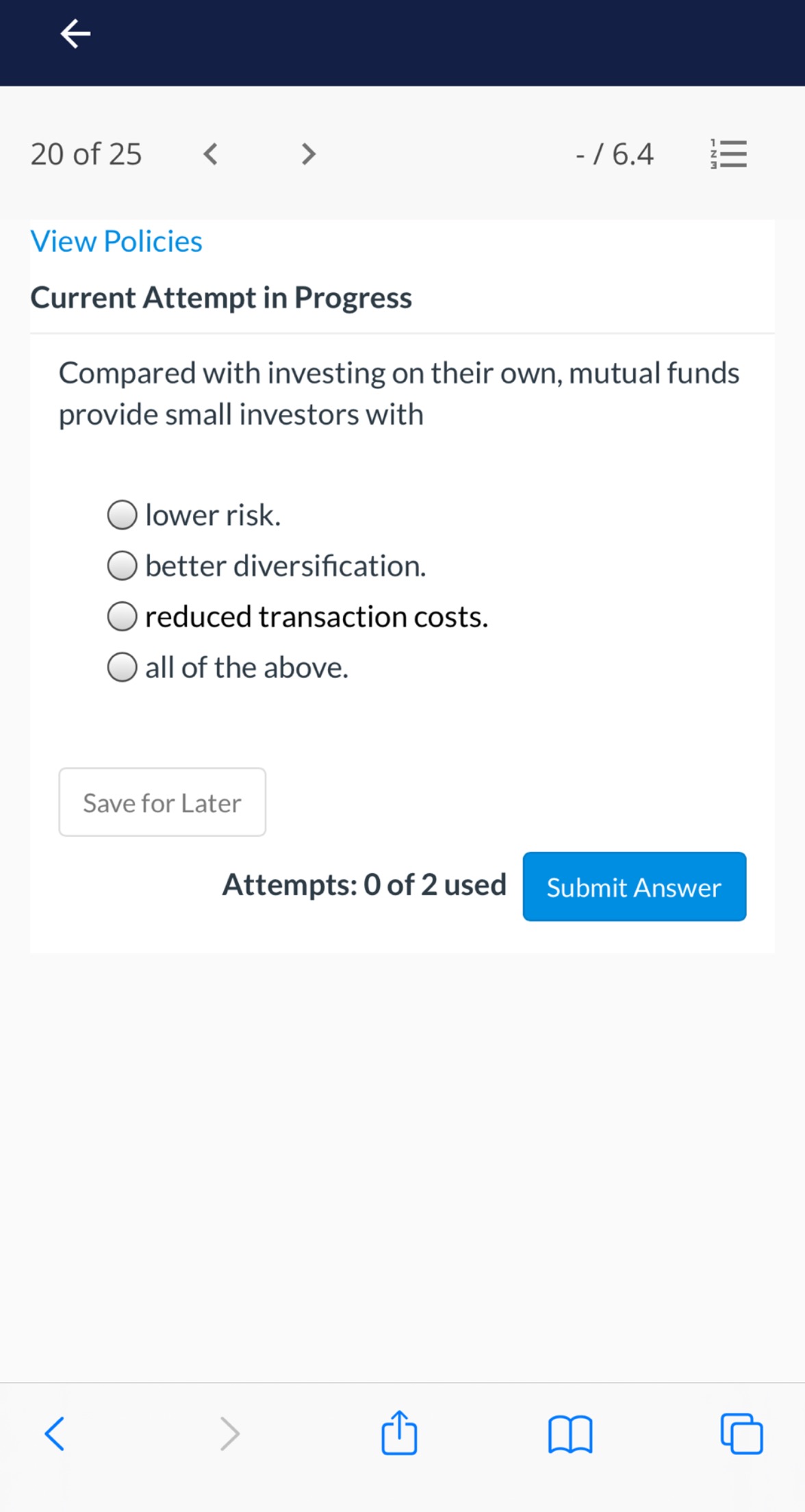 the shares of the fund. O issuing company 0 investment banker 0