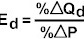  Using the formula , calculate the demand elasticities for the following