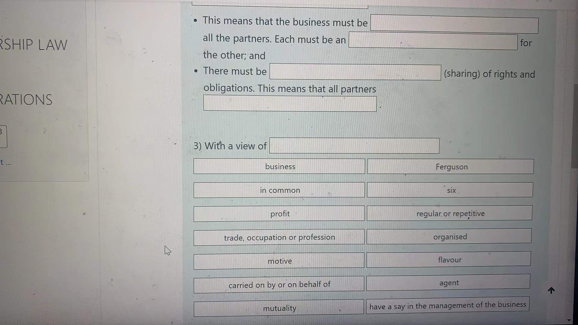 whether the activities are business-like using the following factors: ES . This