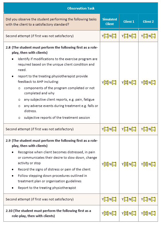 the feedback could be specific to the functions performed. Please refer to