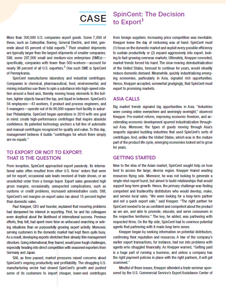 knew the day of reckoning was at hand: SpinCent must erate about