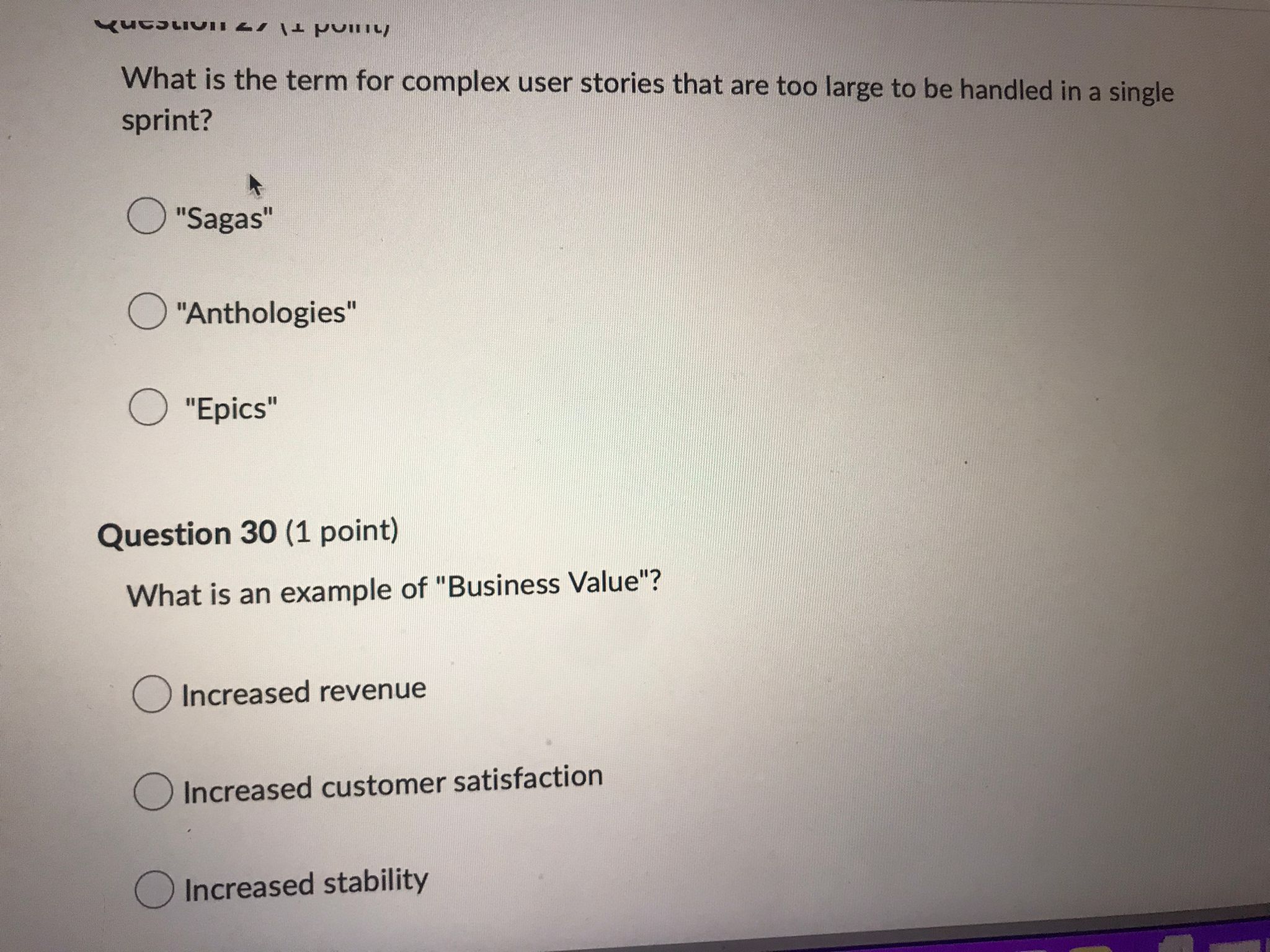the Agile Manifesto? O It outlines the most effective way to build
