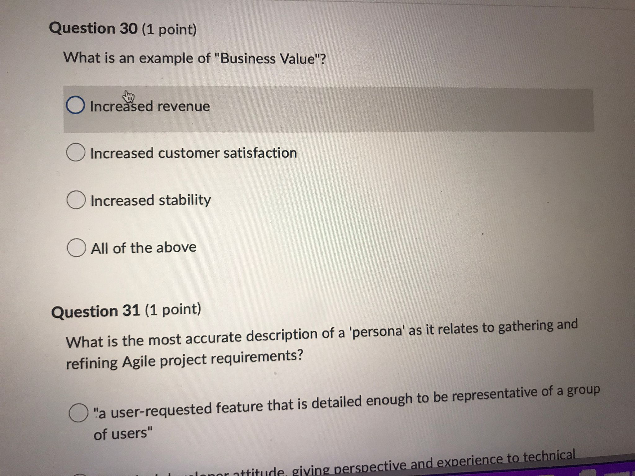 software It contains practices that many agile teams use It contains values