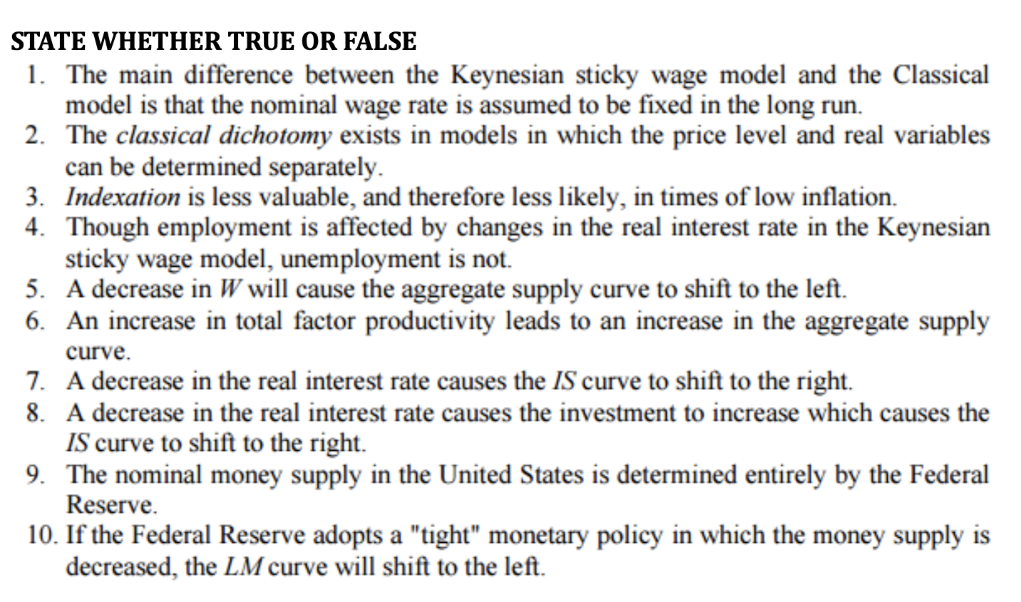 The main difference between the Keynesian sticky wage model and the Classical