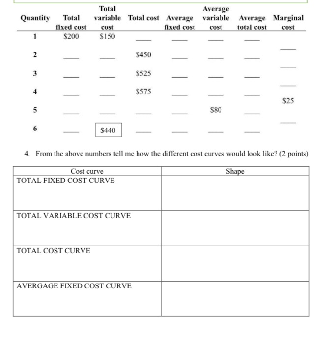 fixed cost cost fixed cost cost total cost cost $200 $150 N