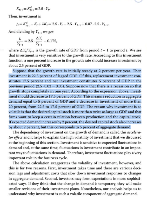 helps us to understand this high volatility of investment. Assume that a