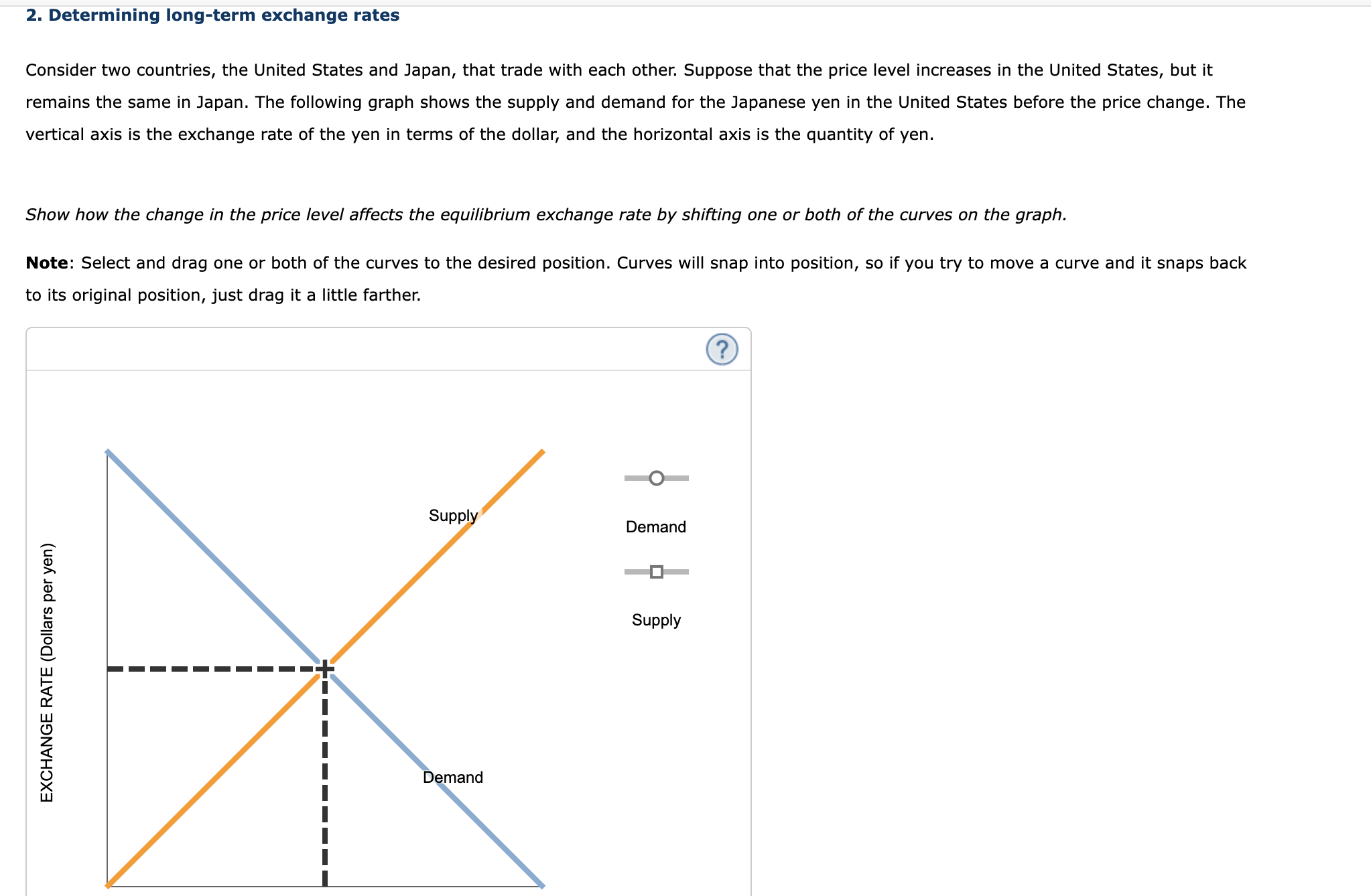 increases in the United States, but it remains the same in Japan.