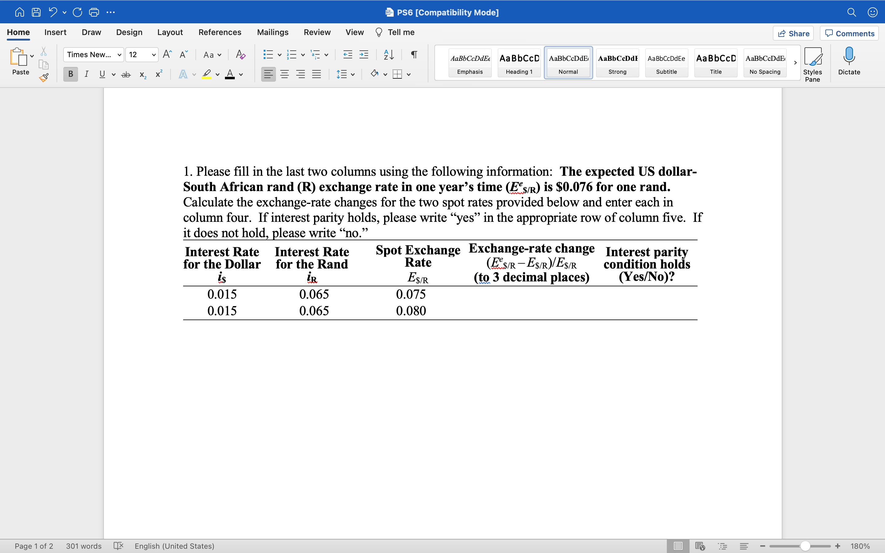  n A ? C G ... PS6 [Compatibility Mode] Home Insert