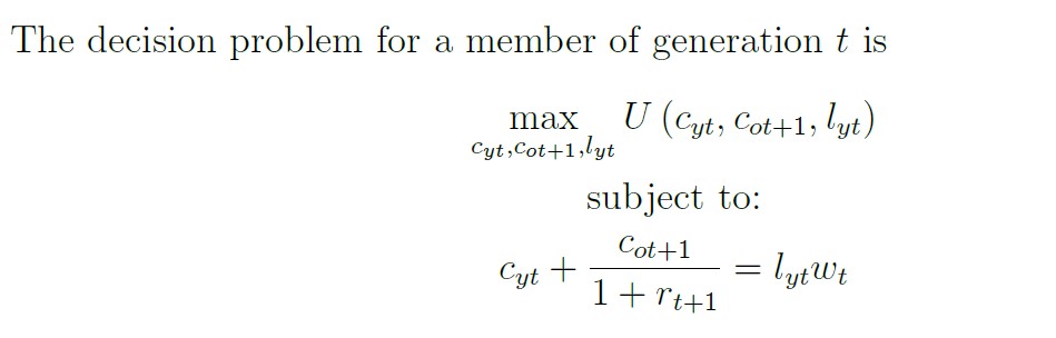 the constraint and the utility function. I think I'm supposed to use