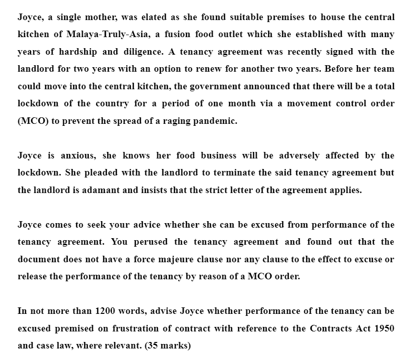 to house the central kitchen of MalayaTrulyAsia, a fusion food outlet which