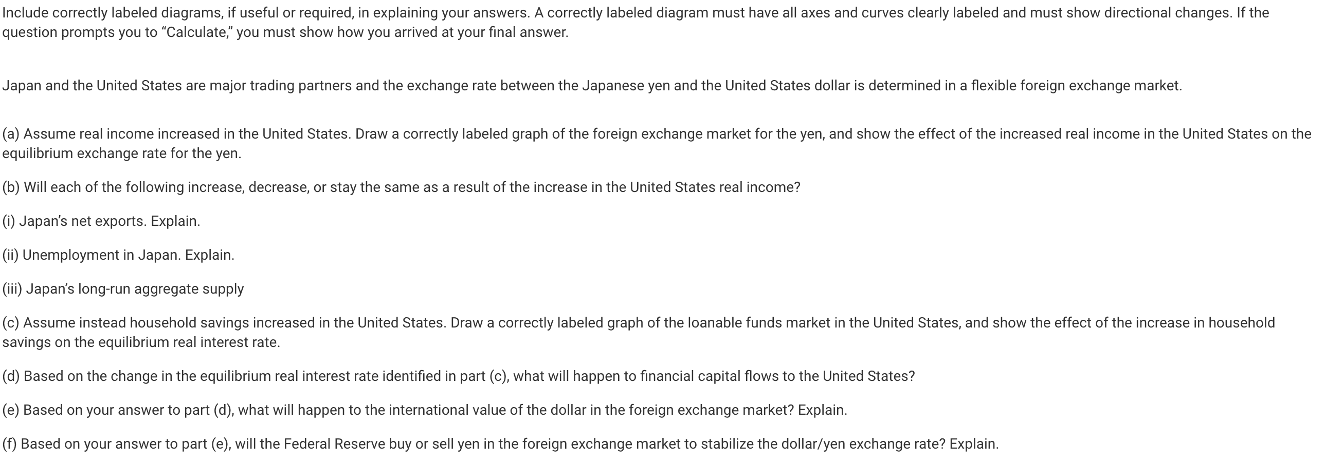 are based on macroeconomics Include correctly labeled diagrams, if useful or required,