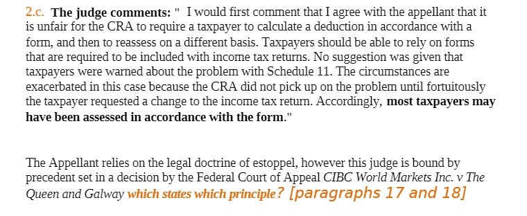 2c. The judge comments: " I would first comment that i