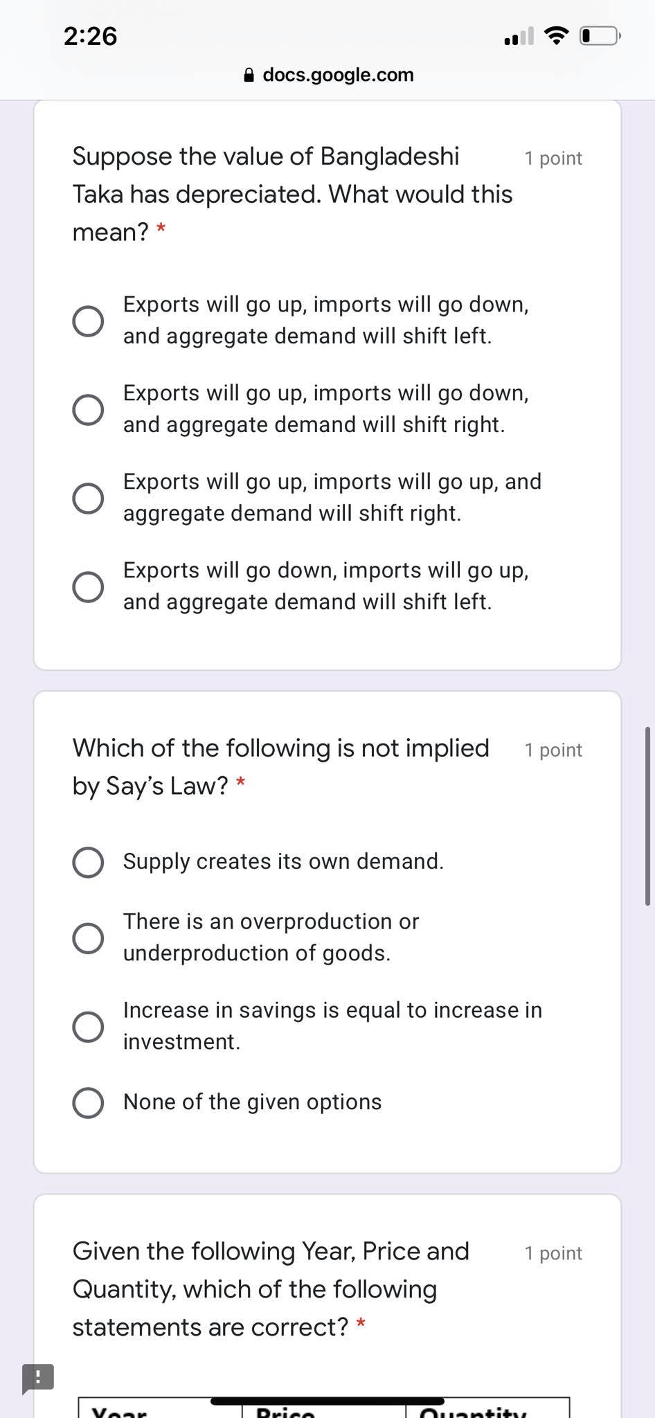 private schools go down by $3 million, this is an example of: