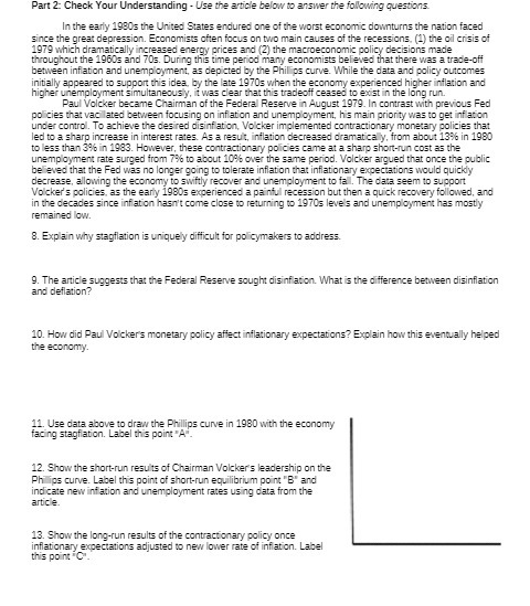 Part 2: Check Your Understanding - Use the article below to