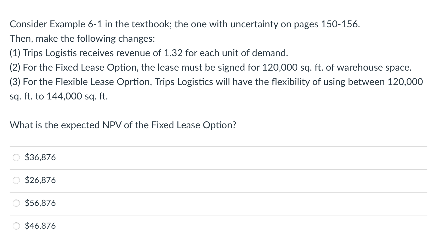 pages 150-156. Then, make the following changes: (1) Trips Logistis receives revenue