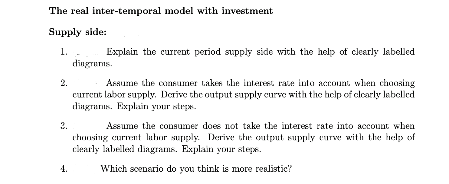 Please help. This is intermediate Macroeconomics. This is all the info