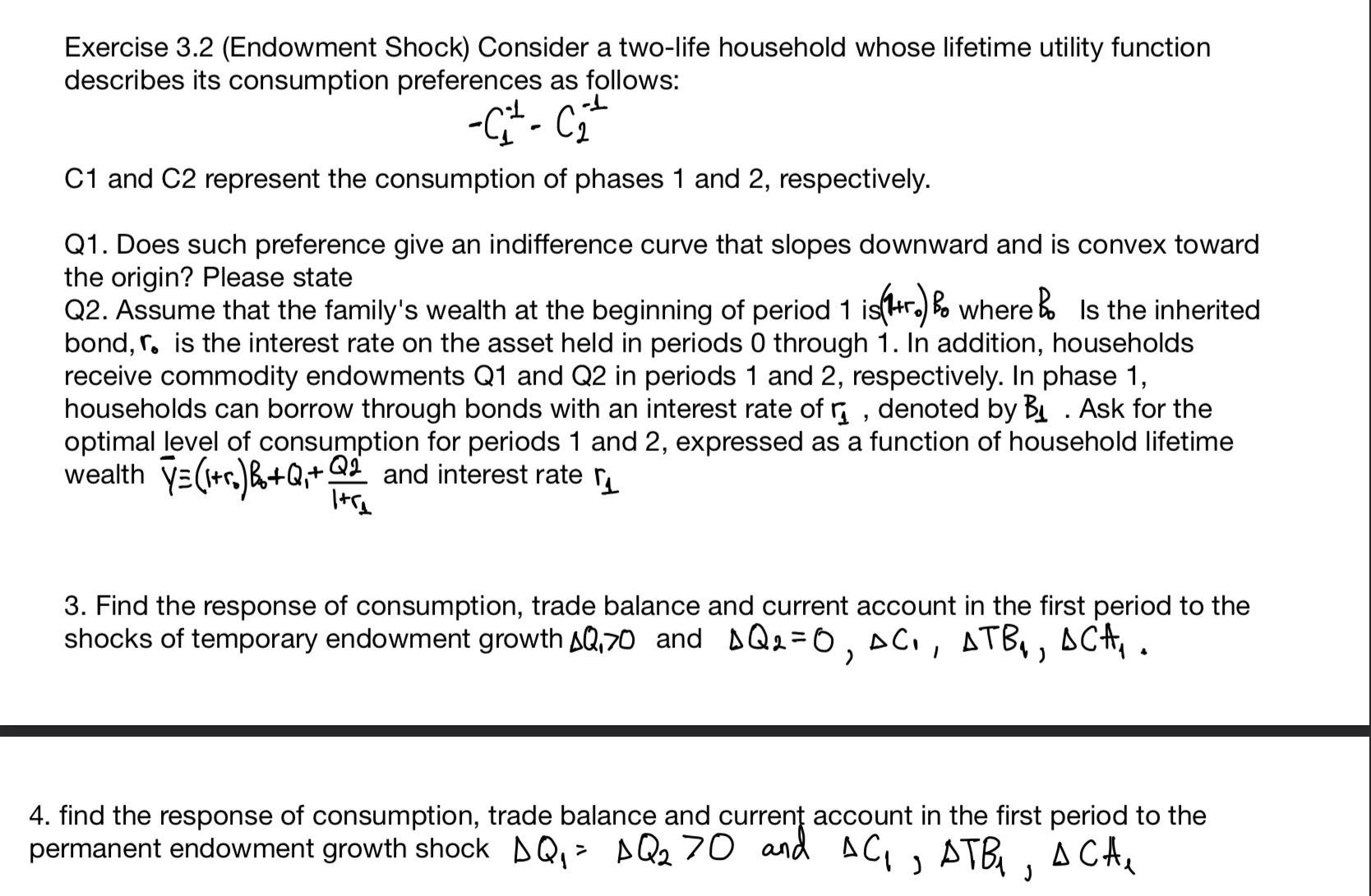 function describes its consumption preferences as follows: . ._L -CJ:L ' C1