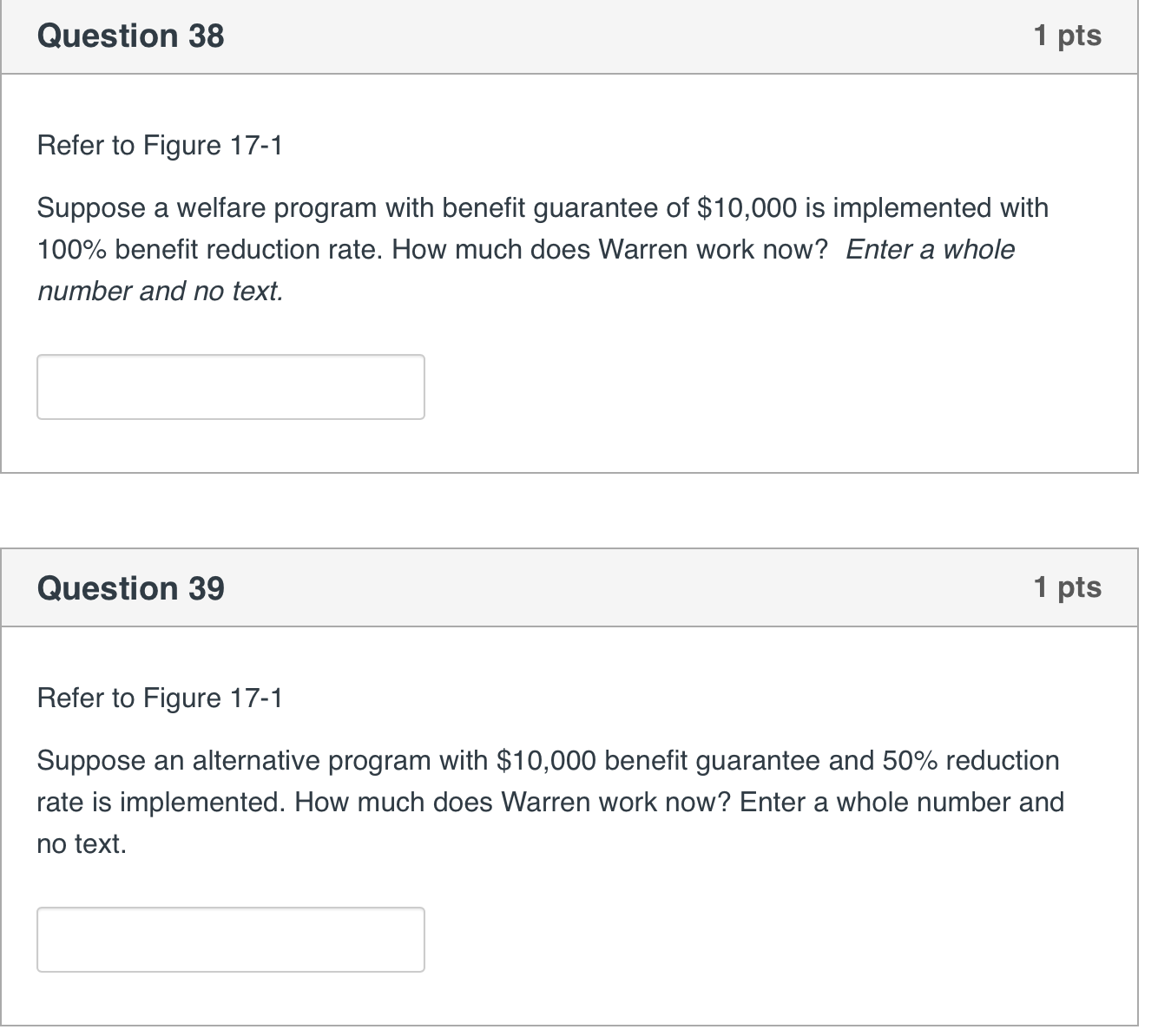 work or leisure. Figure 17-1 displays sample indifference curves and a budget