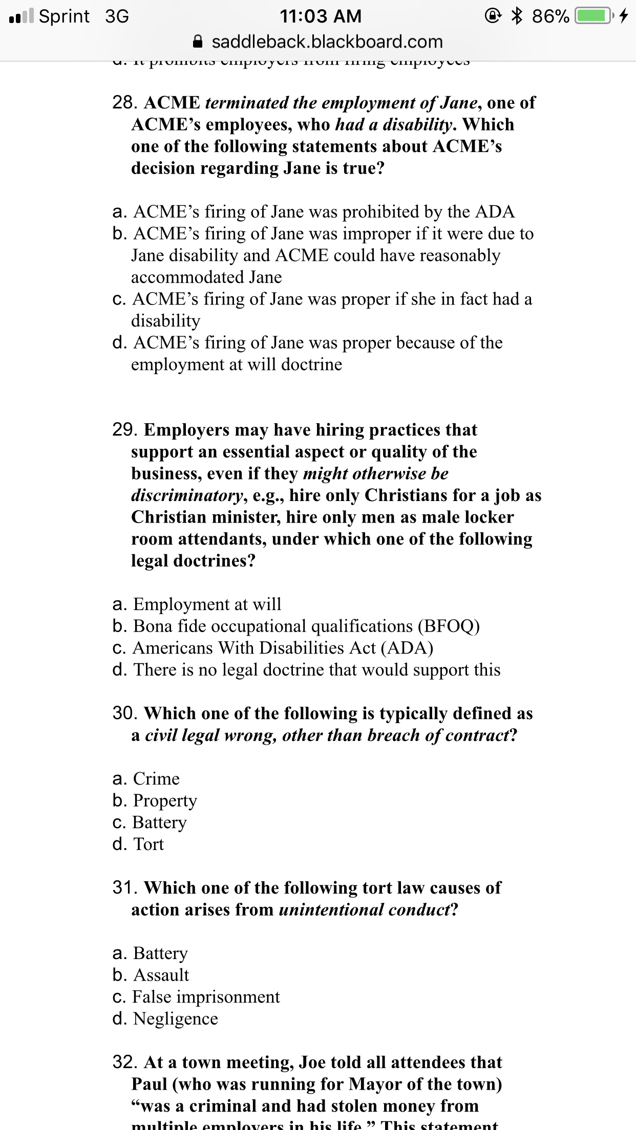 of the following is the simplest form for establishing a business? a.