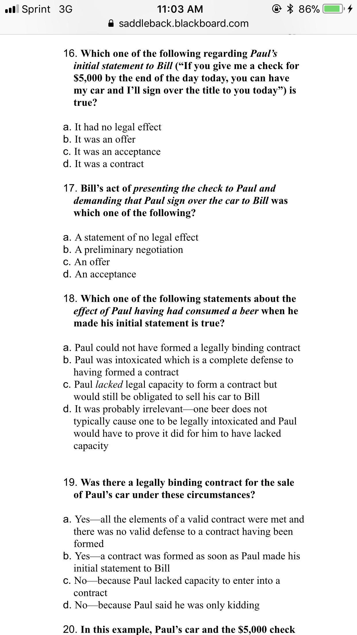 is true? a. ACME cannot be liable for these damages because Joe