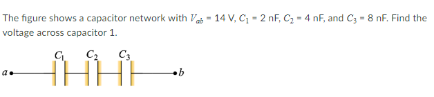 2 HF. C2 = 4 HF. and C3 = 8 HF. Find