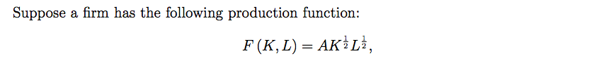 returns to scale. (B) Each hour the rm needs to produce Q