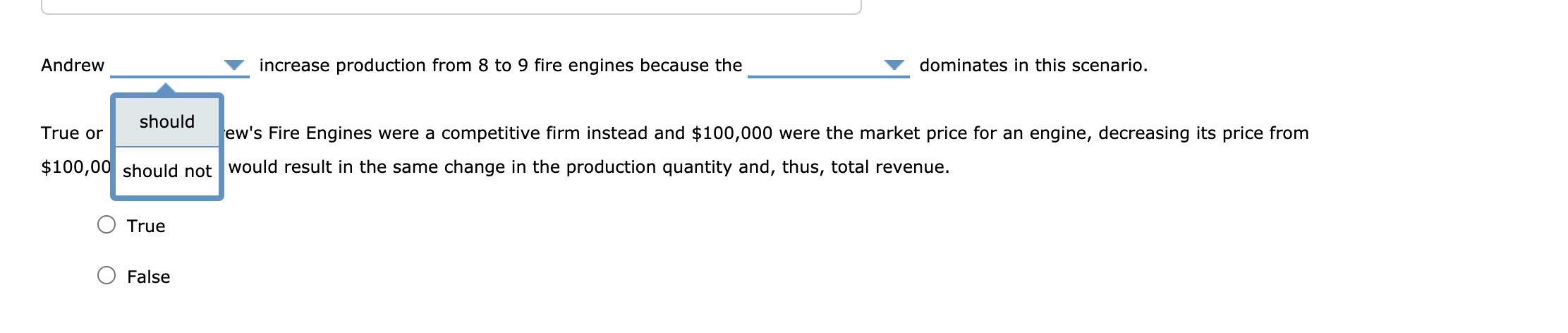 revenue from the initial eight engines because he sells them all at