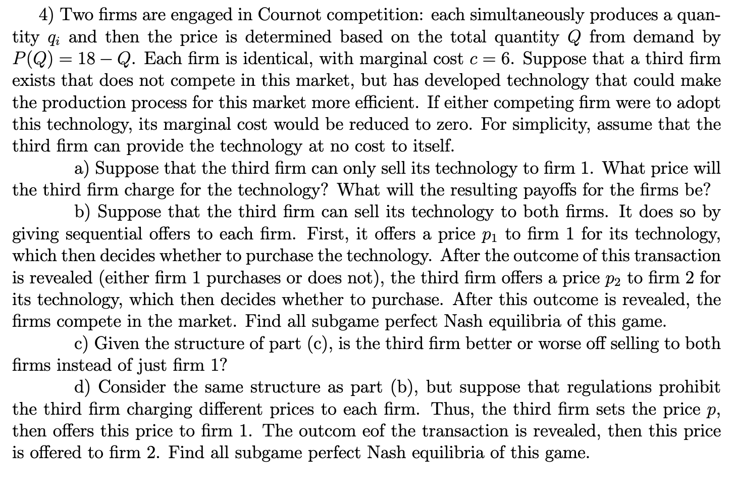 a quan- tity Qt and then the price is determined based on
