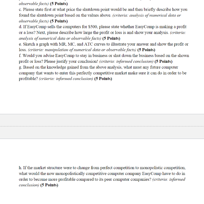 Meeting the core objectives 2. Complete report 5. Following the instructions 3.