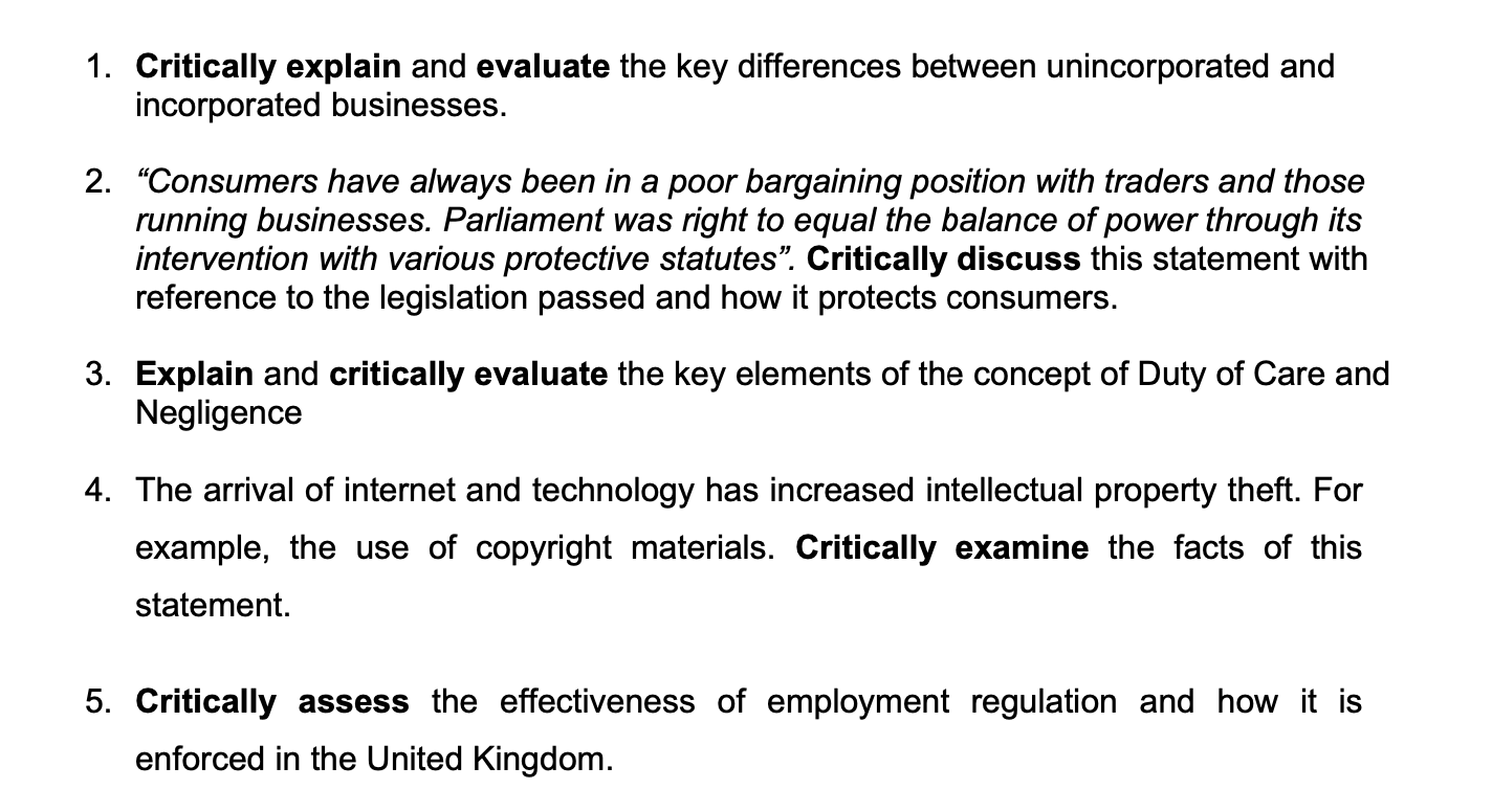 incorporated businesses. . \"Consumers have always been in a poor bargaining position