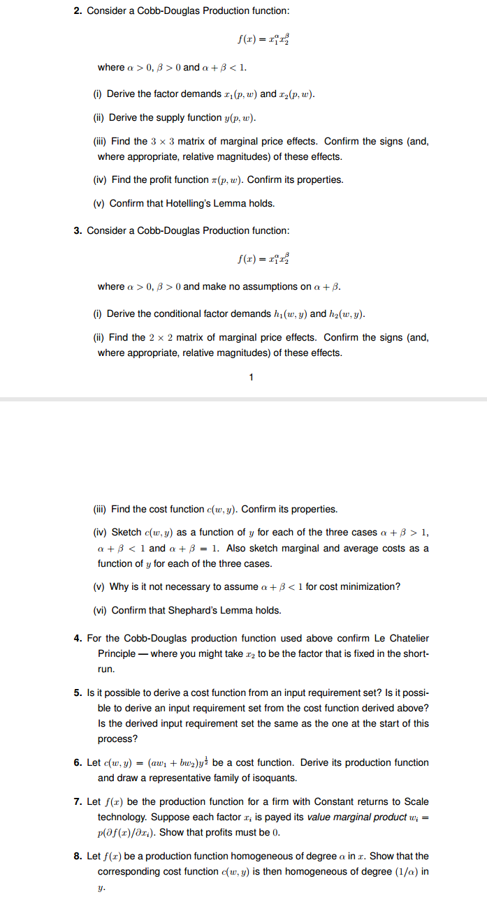each of the axes in turn. Also draw the marginal product, average