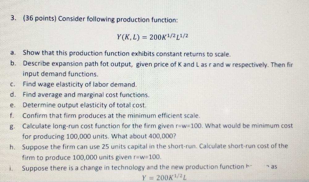(c) Fix the income at / = 100 and p. = 2.