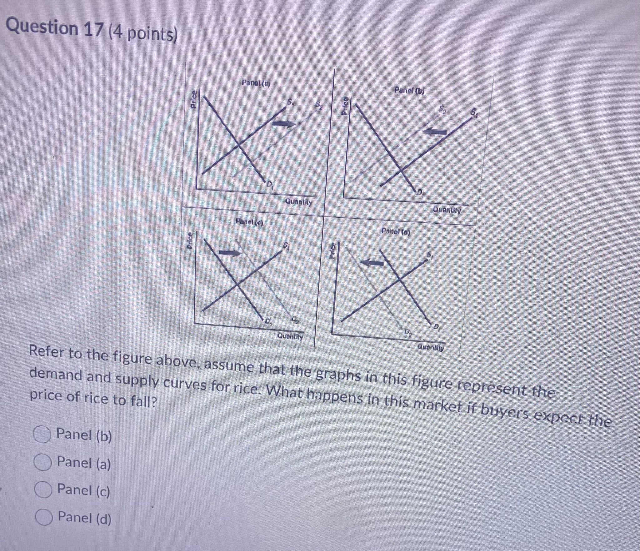B to C.Question 18 (4 points) Adam is thinking about going back
