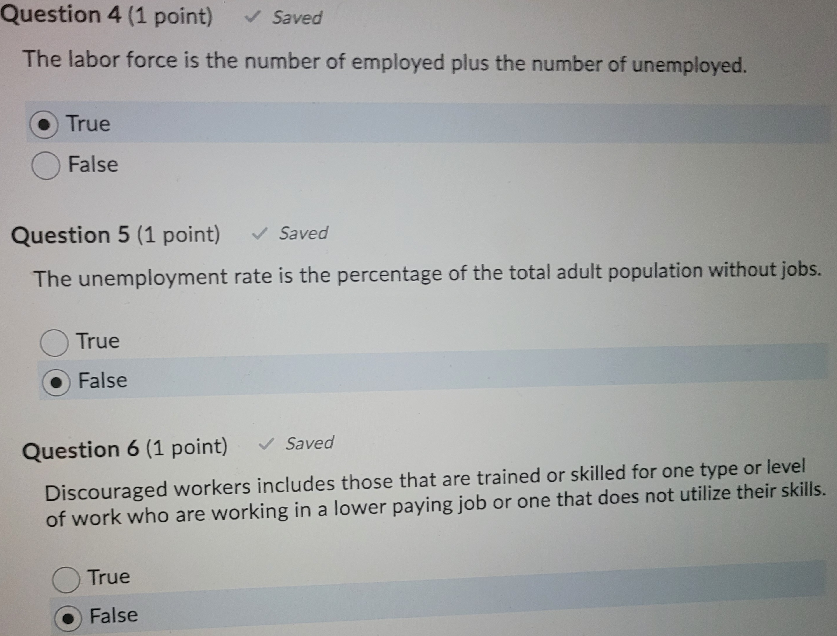 my answers are correct but I would like to get a second