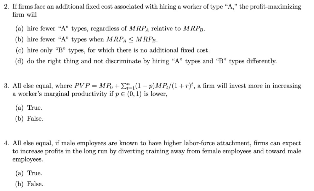  . If rms face an additional xed cost associated with hiring