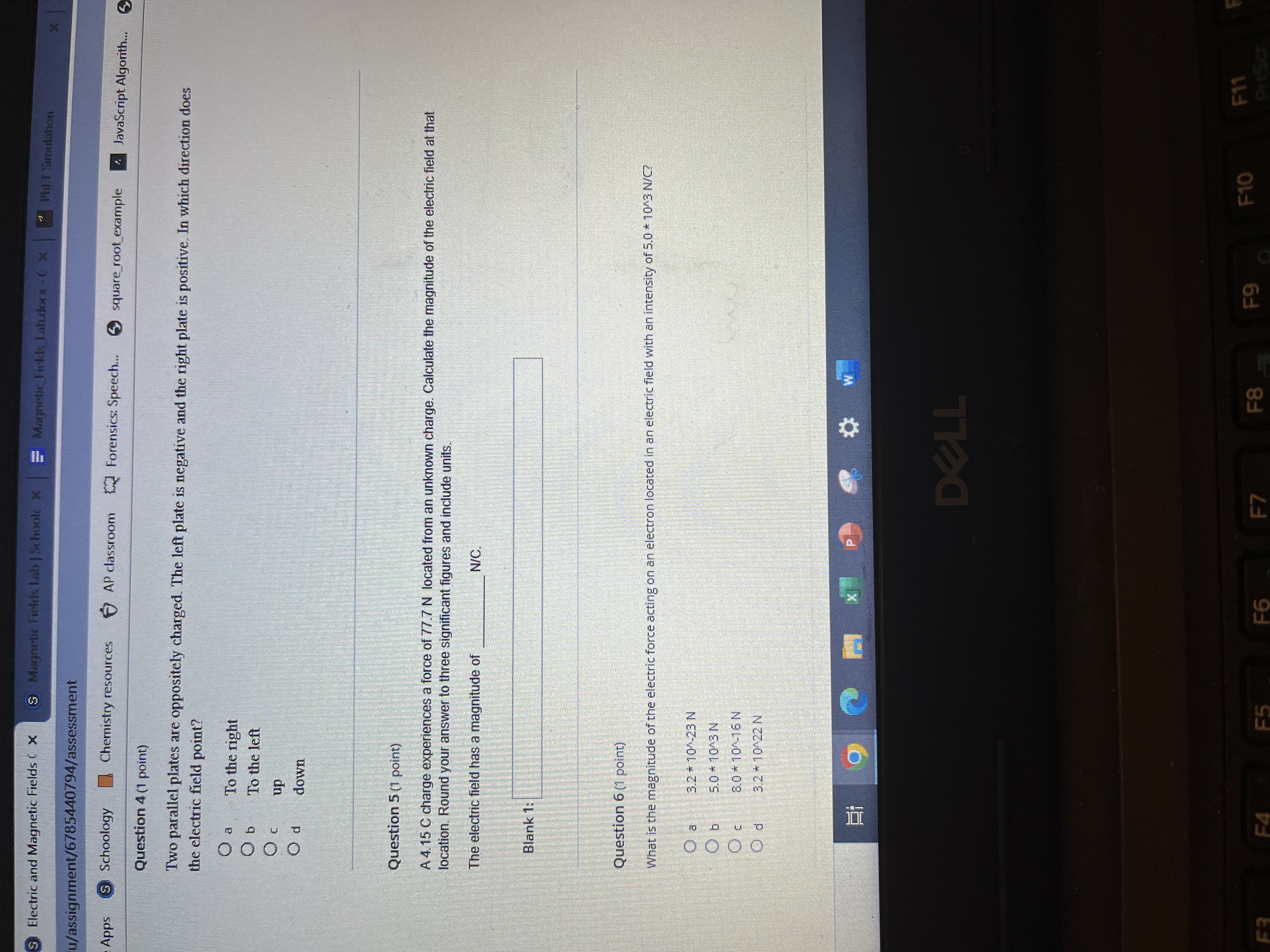 School x = Magnetic Fields Lab.docx - C x |PhET Simulation gnment/6785440794/assessment
