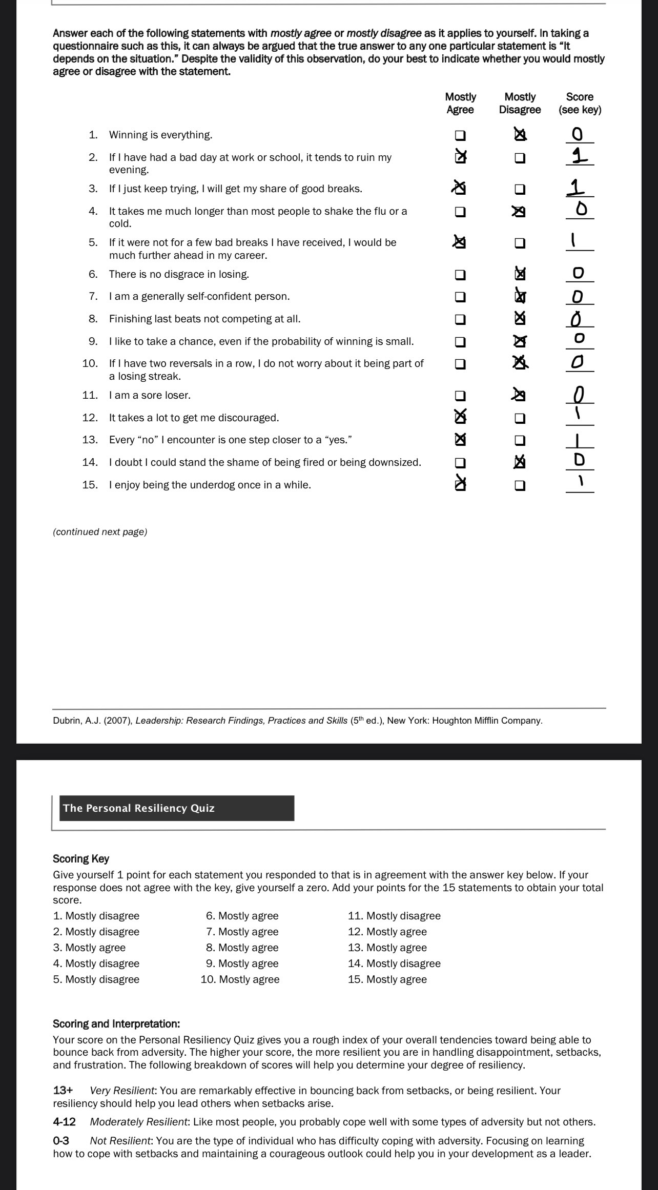 Introvert(72%) Sensing(6%) Thinking(6%) Judging(41 %) You have distinct preference of lntroversion over