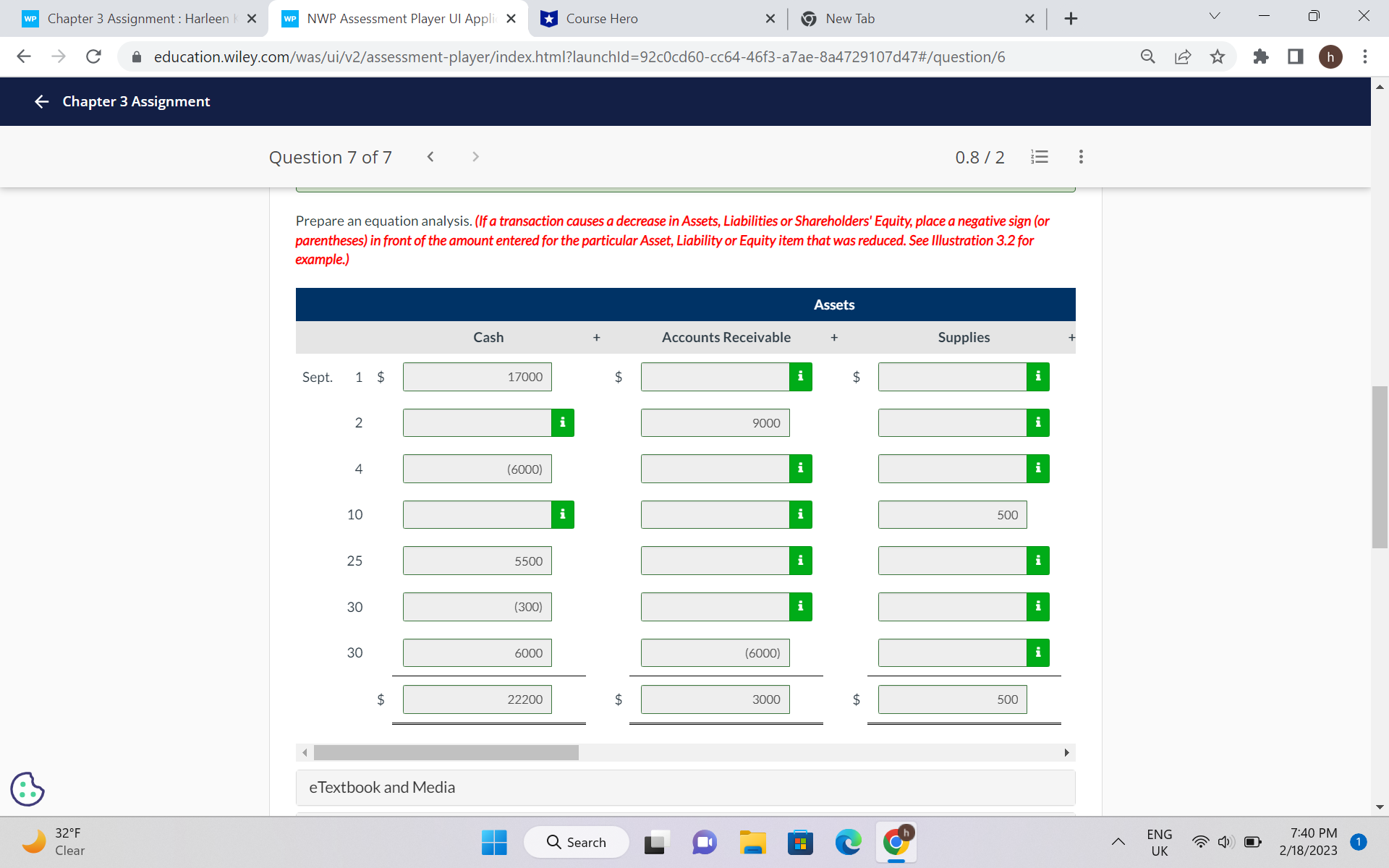X Course Hero X New Tab X + V X -> C