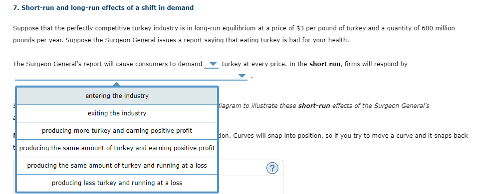 price of $3 per pound of turkey and a quantity of l]