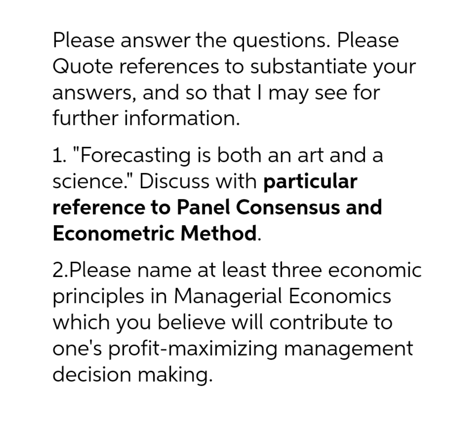 V1 Please answer the questions. Please Quote references to substantiate your