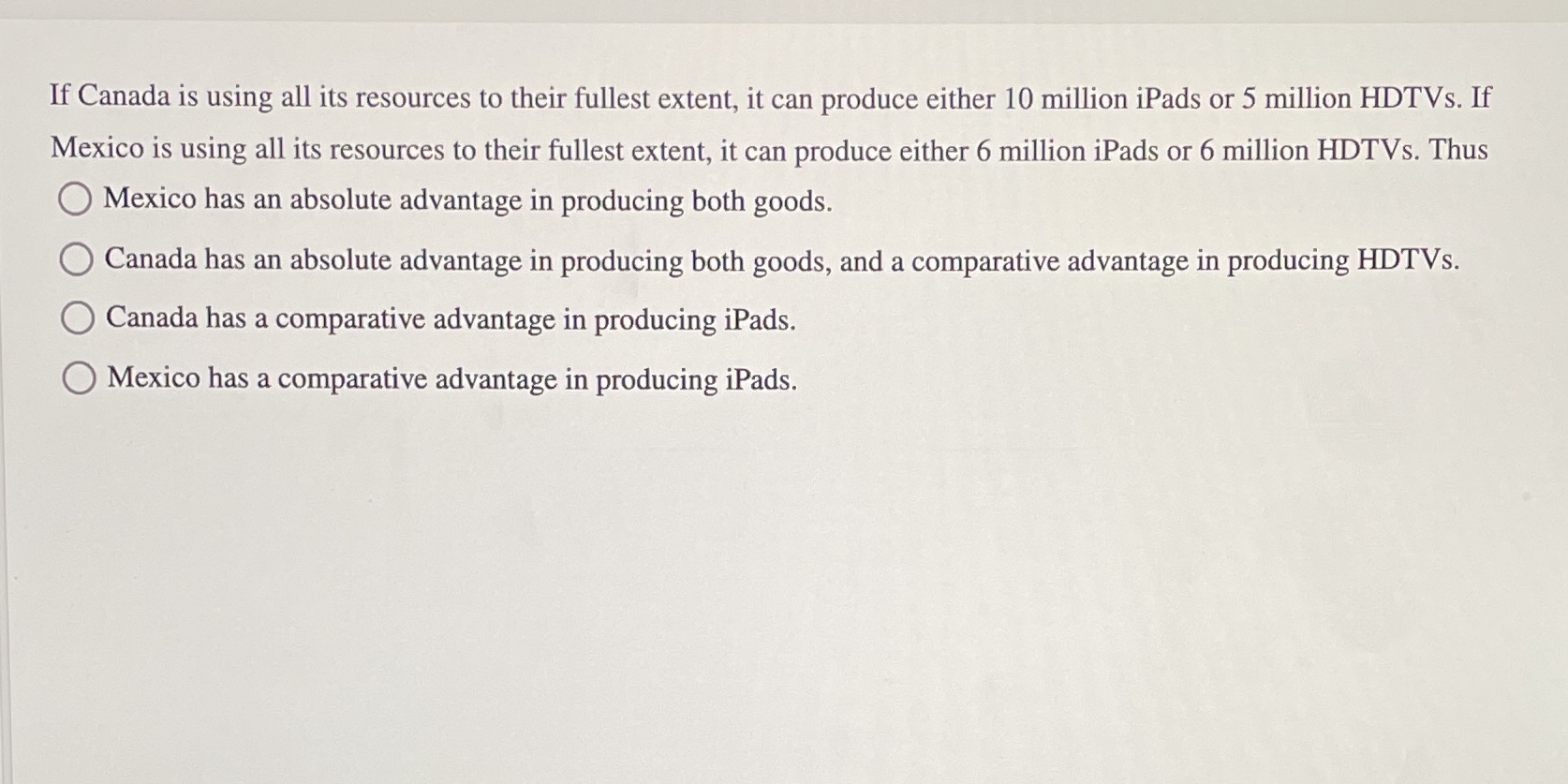 it can produce either 10 million iPads or 5 million HDTVs. If